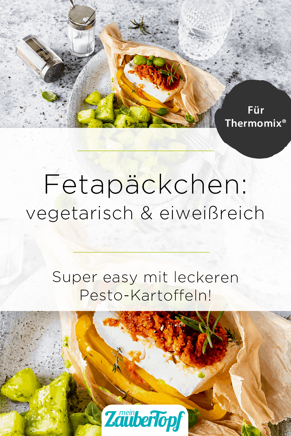 Fetapäckchen mit Pesto-Kartoffeln - Foto: Désirée Peikert