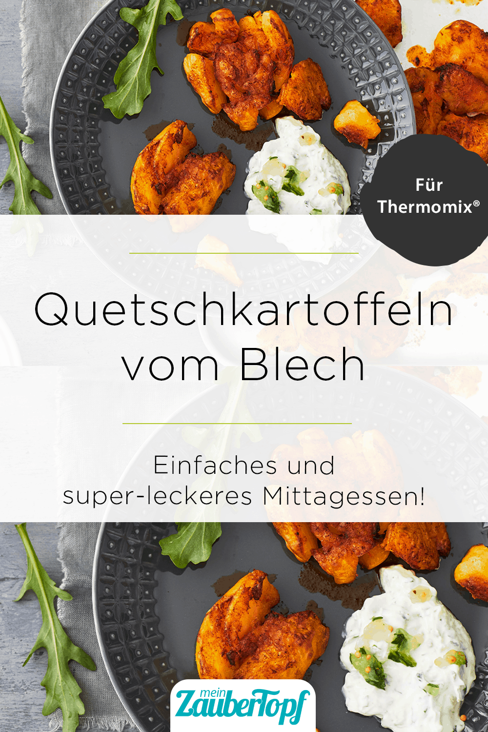 Quetschkartoffeln mit Quark-Dip mit dem Thermomix® - Foto: Jorma Gottwald