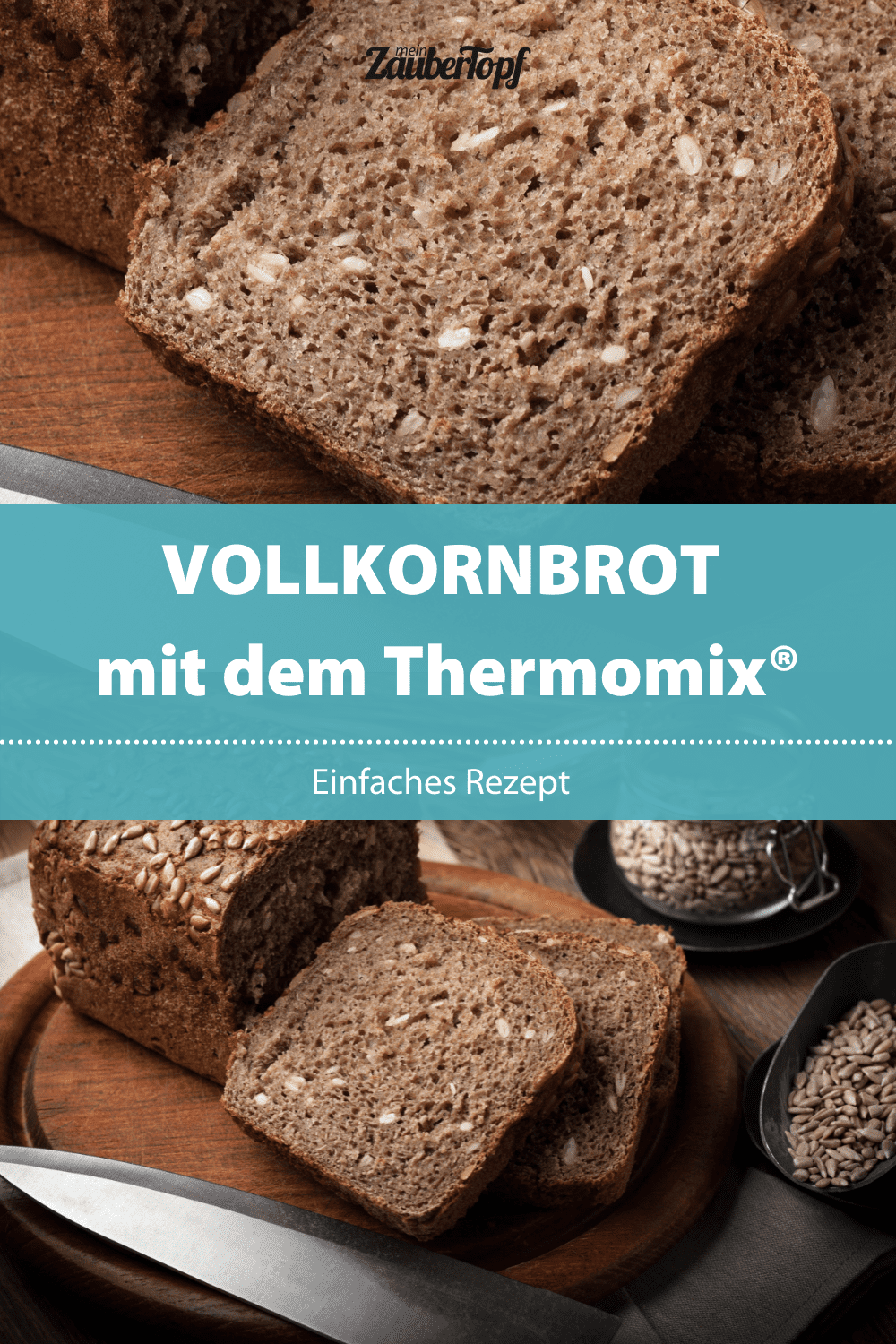 Superschnelles Vollkornbrot – saftig &amp; lecker - mein ZauberTopf