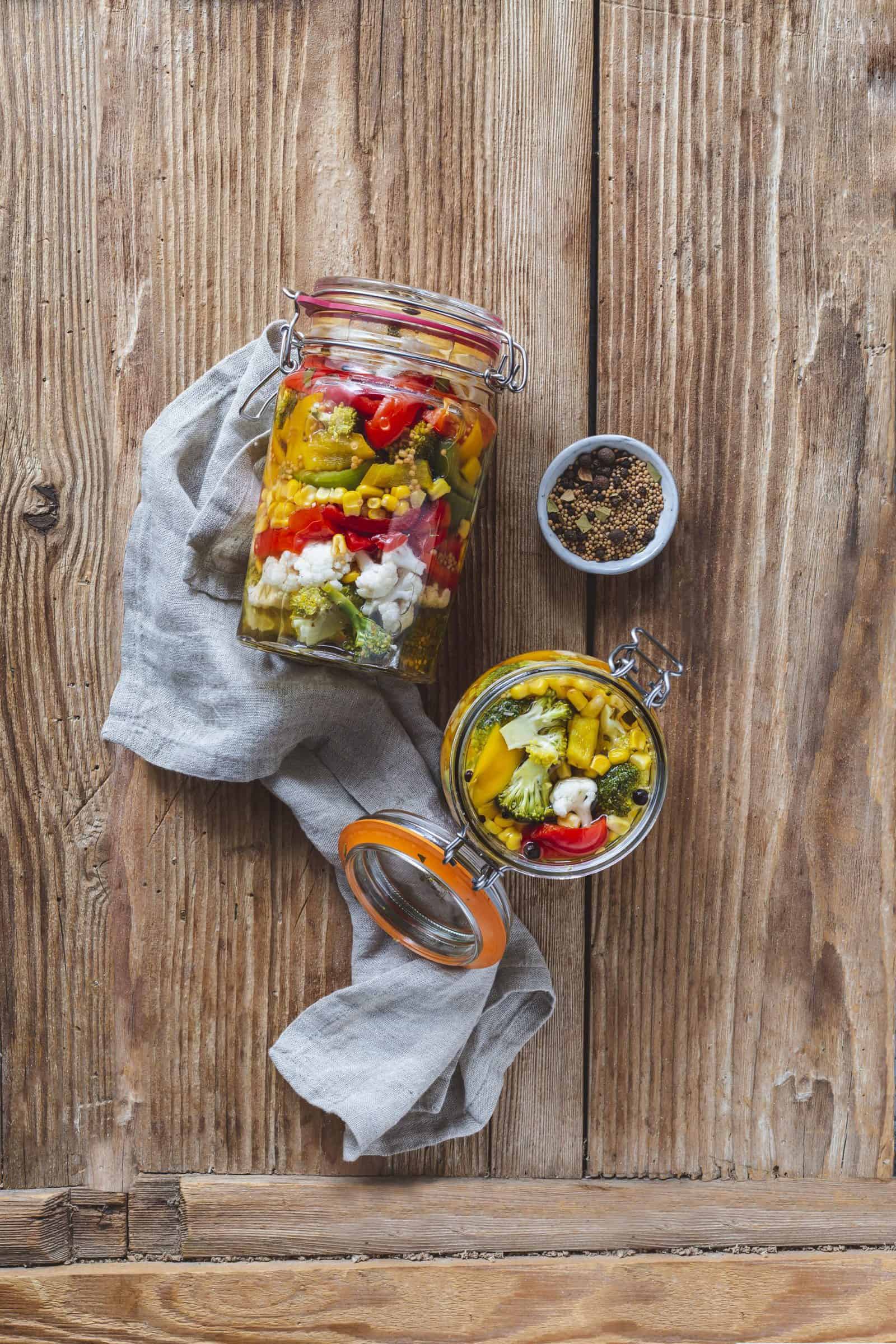 Buntes Gemüse im Glas – Rezept für den Monsieur Cuisine Buntes Gemüse im Glas – Rezept für den Monsieur Cuisine