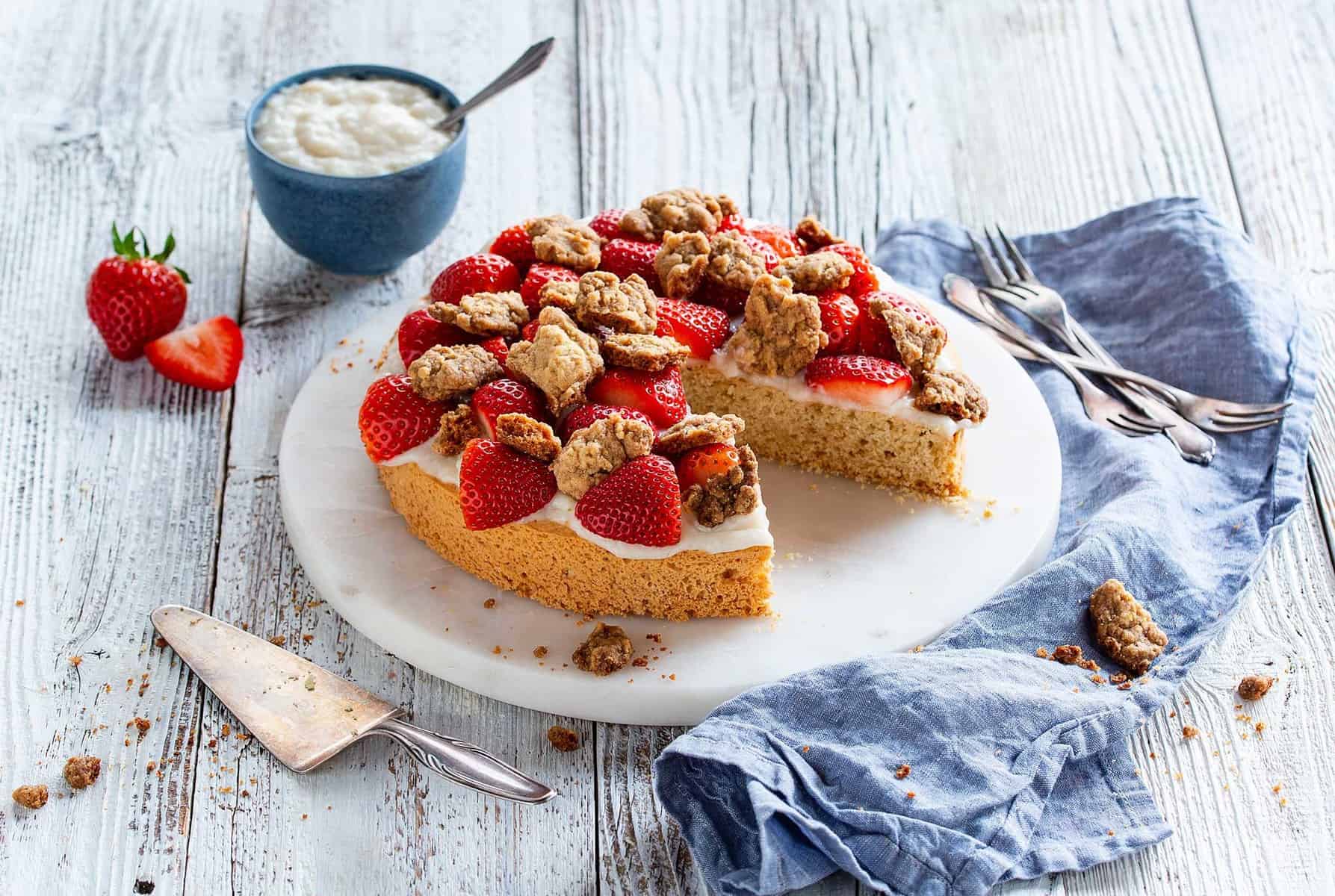 Veganer Erdbeerkuchen mit dem Thermomix® – Foto: Anna Gieseler