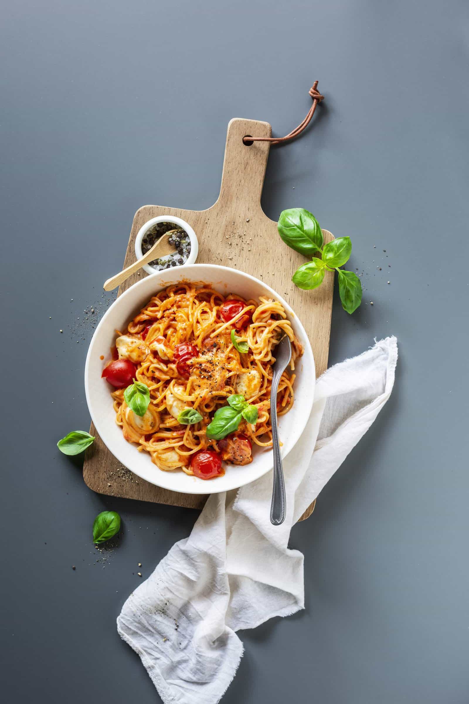 One Pot Spaghetti Tomate-Mozzarella mit dem Thermomix® – Foto: Anna Gieseler