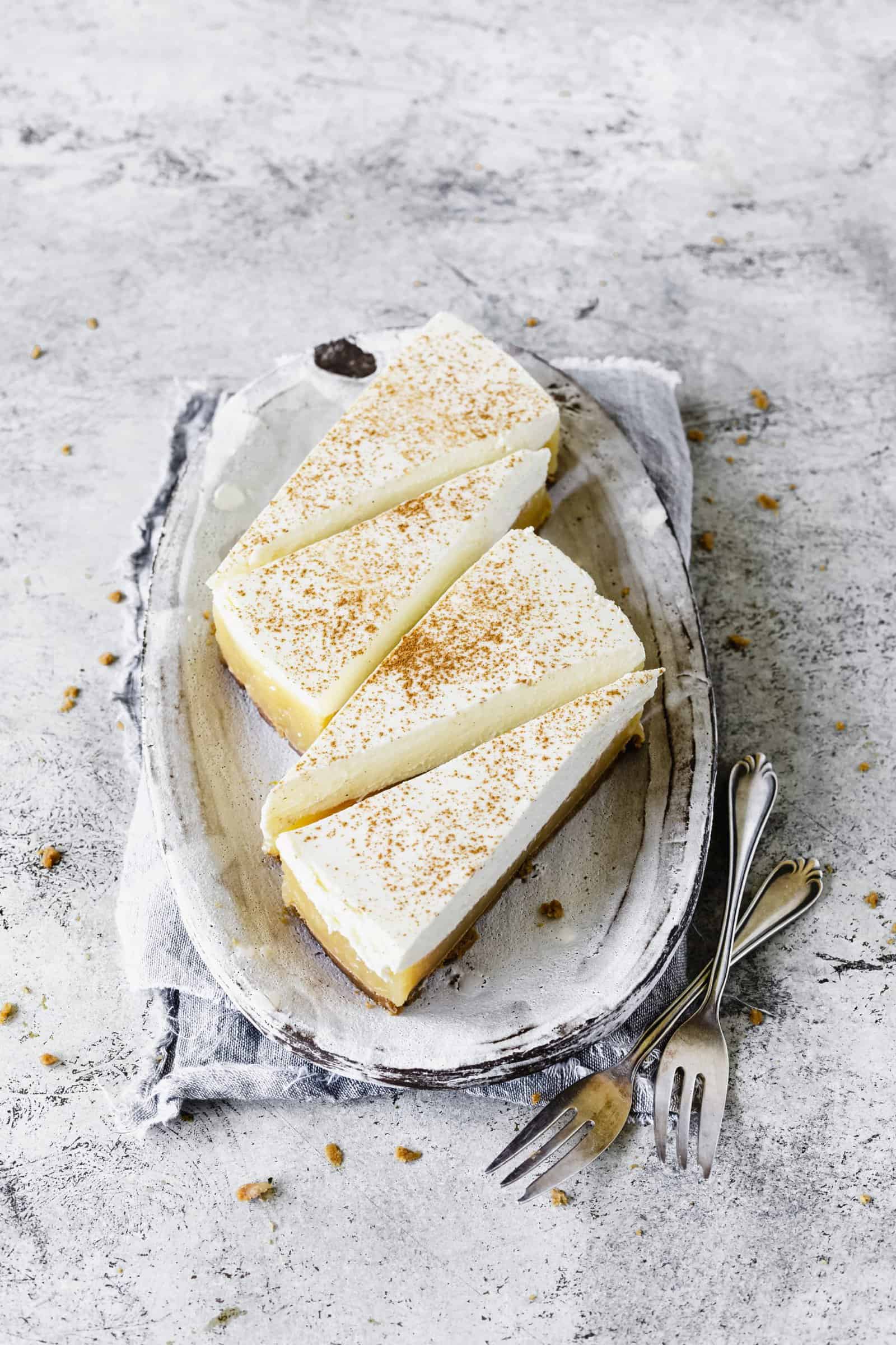 Cremiger Apfelmuskuchen ohne Backen mit dem Monsieur Cuisine – Foto: Désirée Peikert