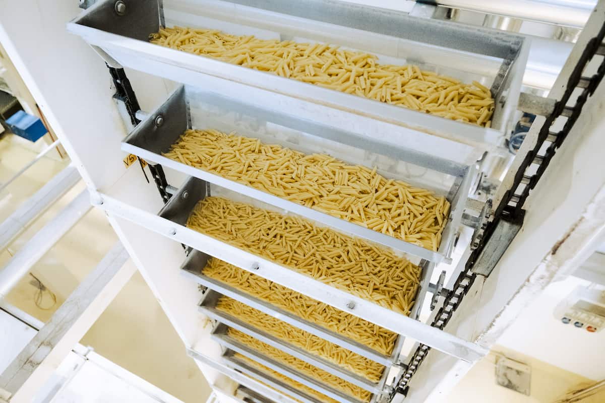 Penne in der Produktion bei Valdigrano