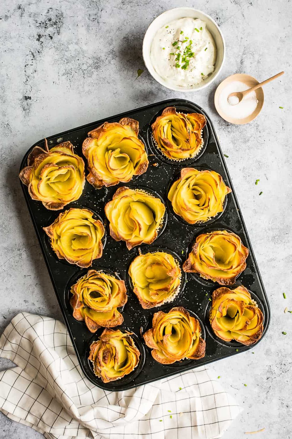 Kartoffelrosen mit Knoblauch mit dem Thermomix® – Foto: Désirée Peikert