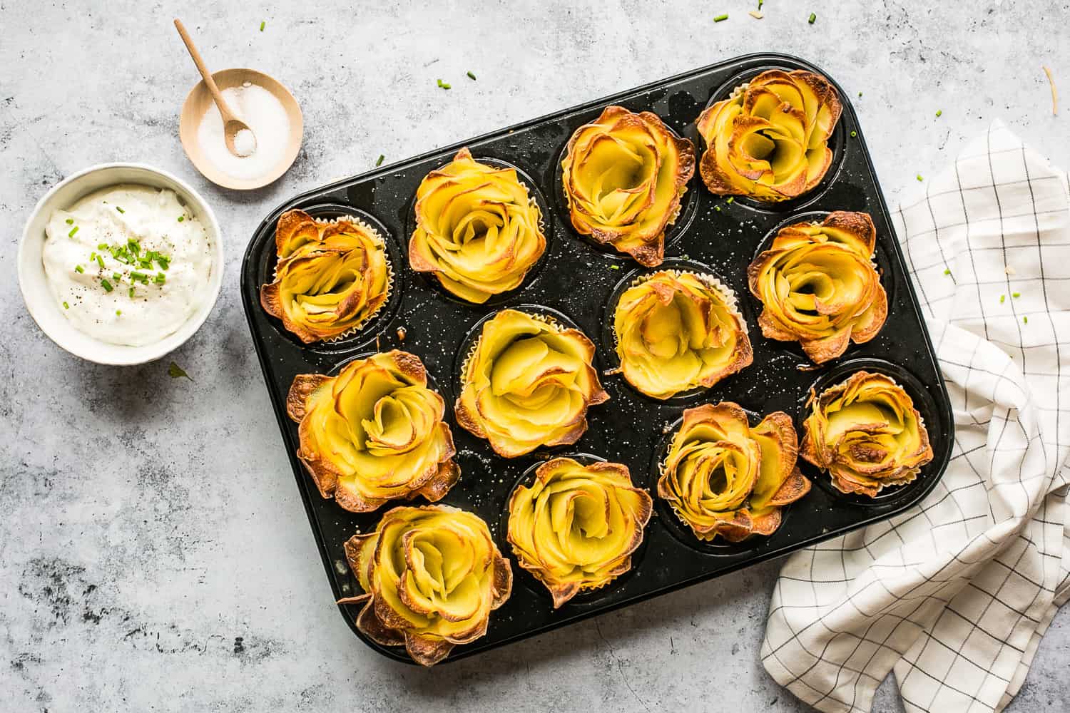 Kartoffelrosen mit Knoblauch mit dem Thermomix® – Foto: Désirée Peikert