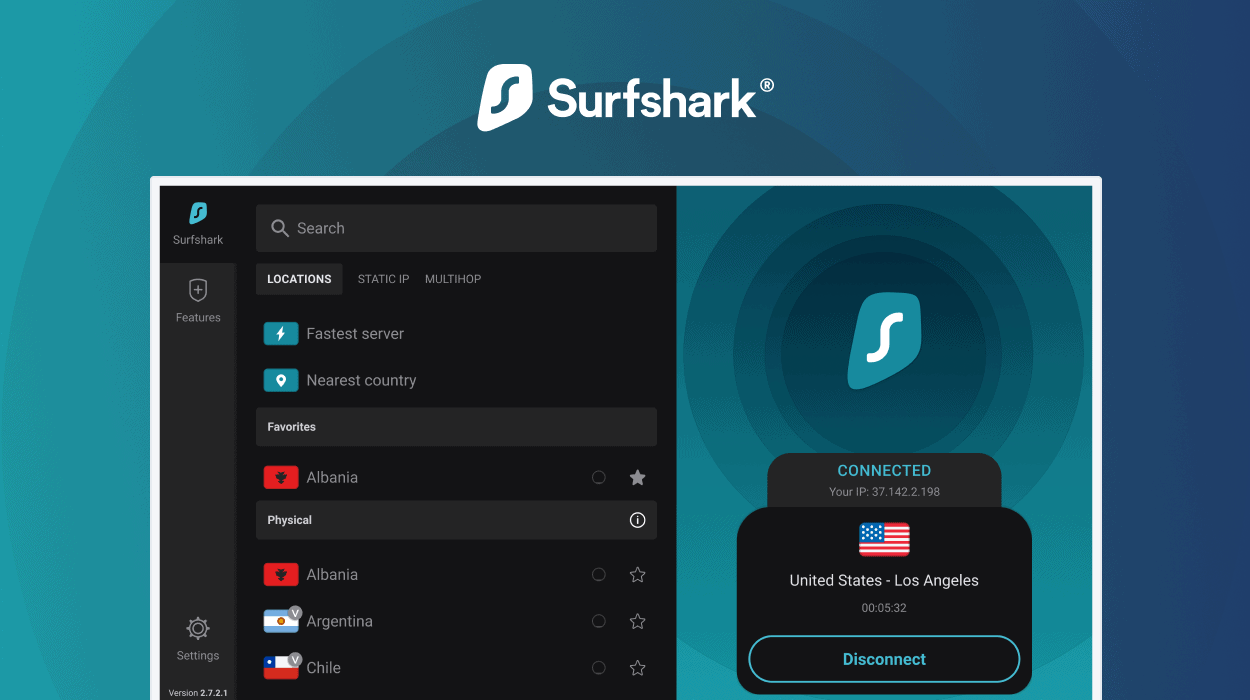 VPN von Surfshark