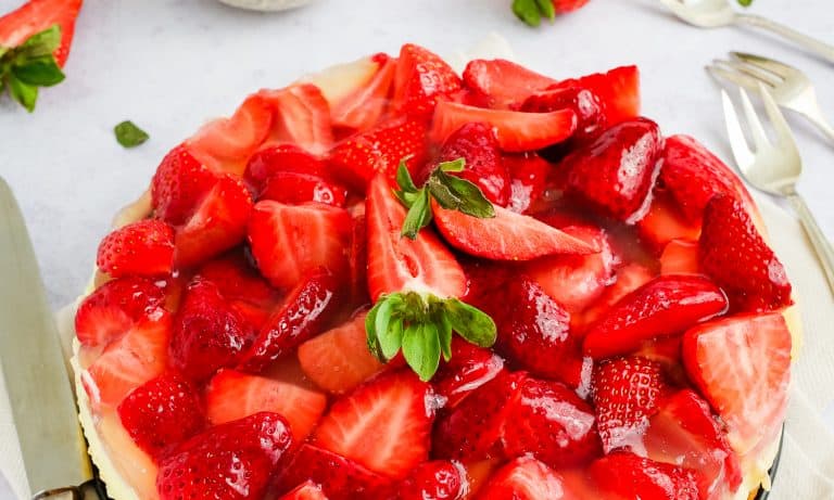 Erdbeerkuchen mit Vanillepudding – Rezept für den Thermomix®