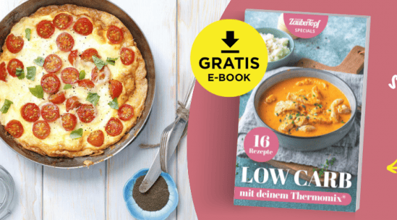 E-Book mit den 16 besten low carb Rezepten für Thermomix®