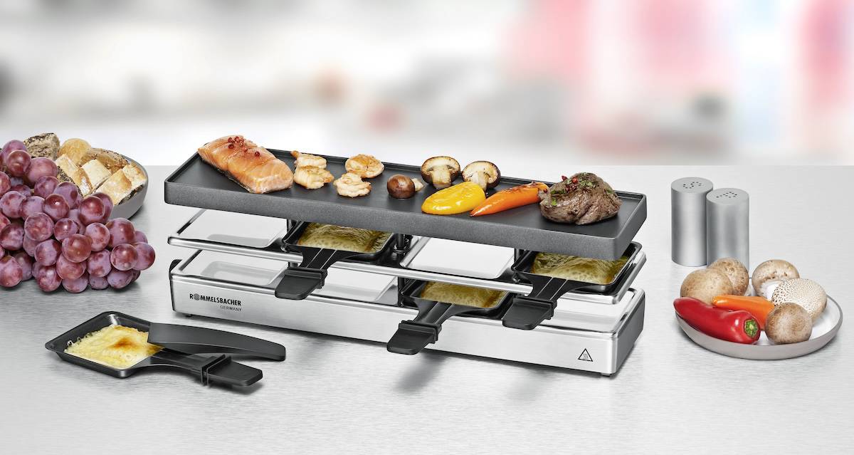 ROMMELSBACHER Raclette Grill RC 800 „fun for 4“