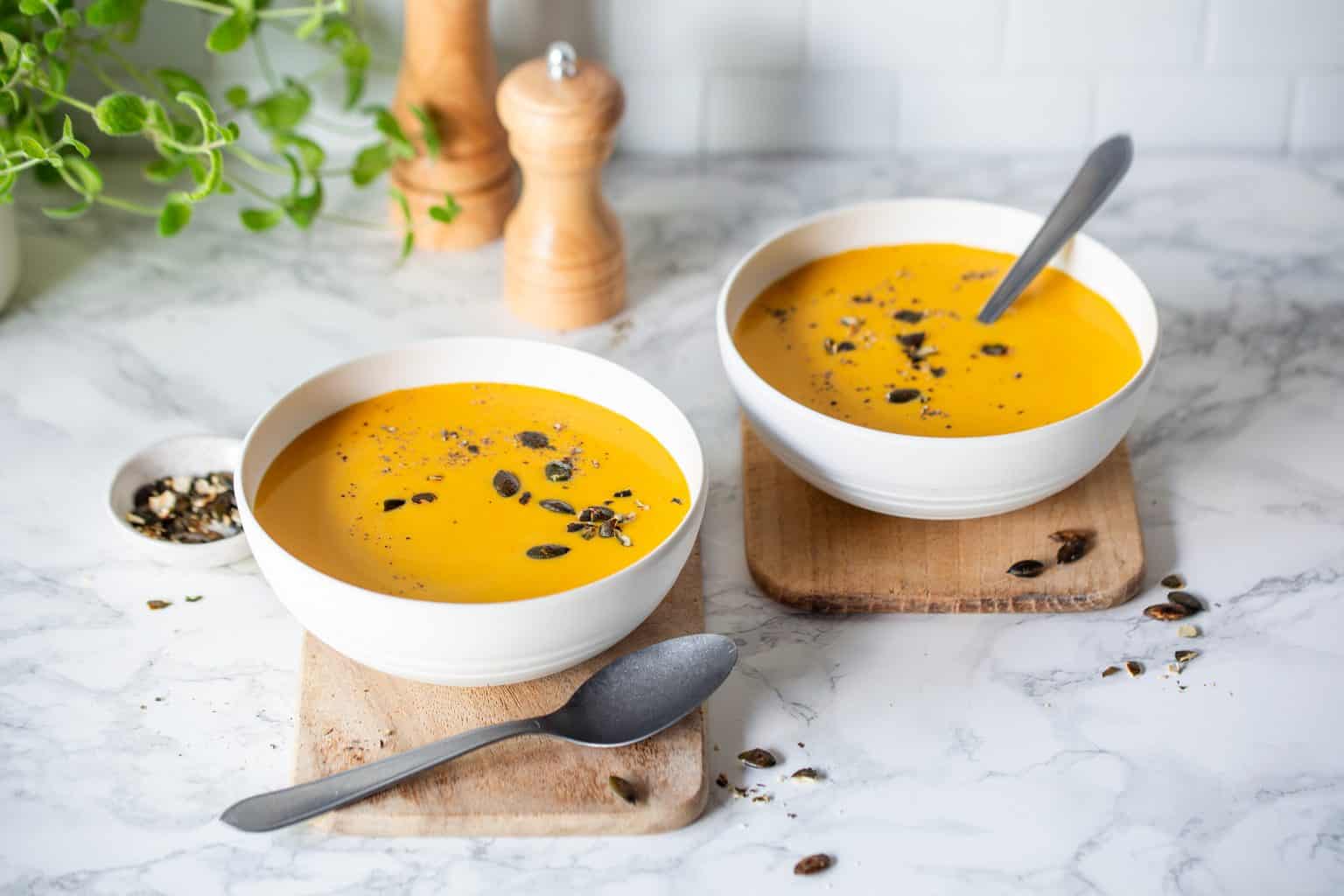 Kürbissuppe mit Kokosmilch mit dem Thermomix®